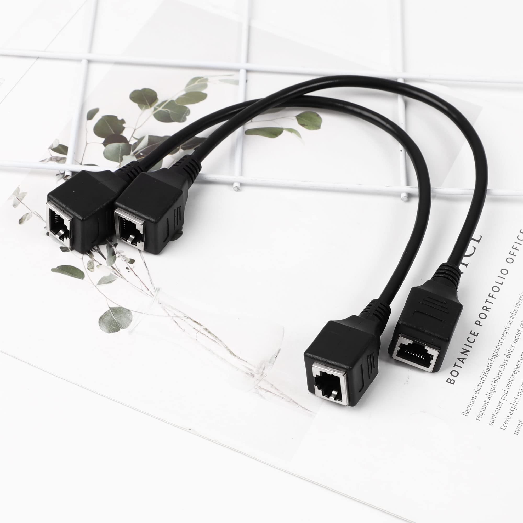 Amazon | uxcell RJ45延長コード イーサネットLANメス-メス